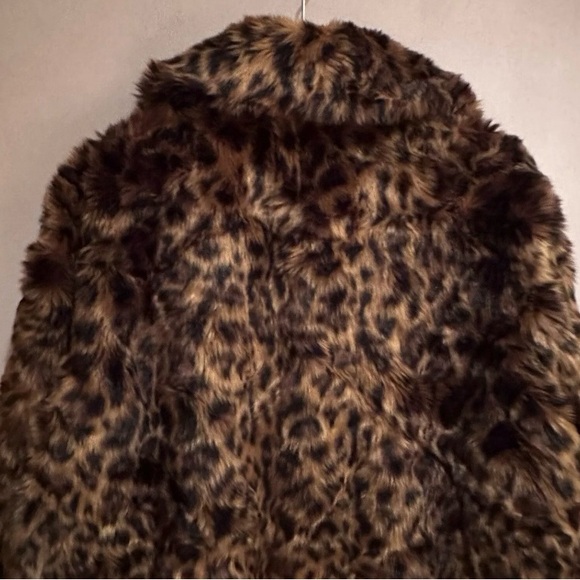 J CREW 2017 leopard faux fur jacket 3X HARD TO FIND! - Picture 6 of 8